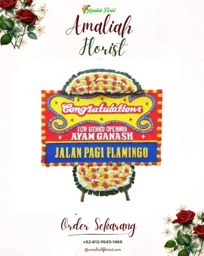 Bunga Papan Congratulation di Pematang Gubernur